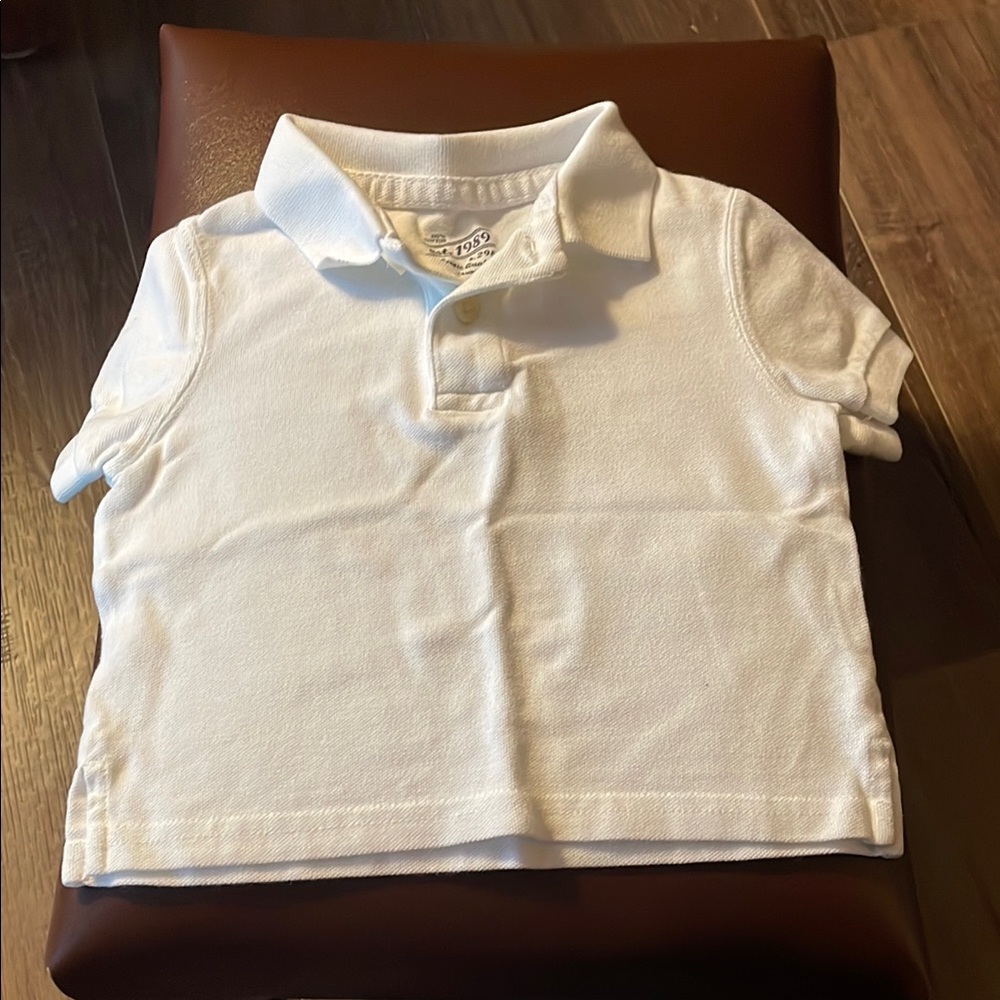 EST. 1989 White Polo Shirt 6-9M